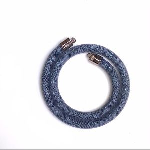 Swarovski Stardust Bracelet in Blue Grey